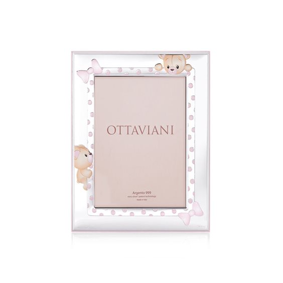 Cornice Ottaviani Bambino Orsacchiotta in Argento 7001BR - 7001BR